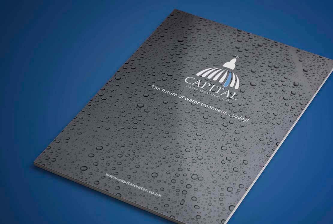 capital water treatment corporate brochure design