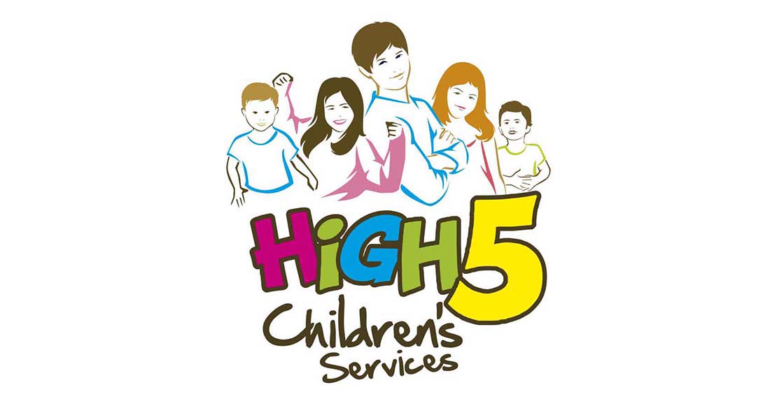 high 5 childrens logo design