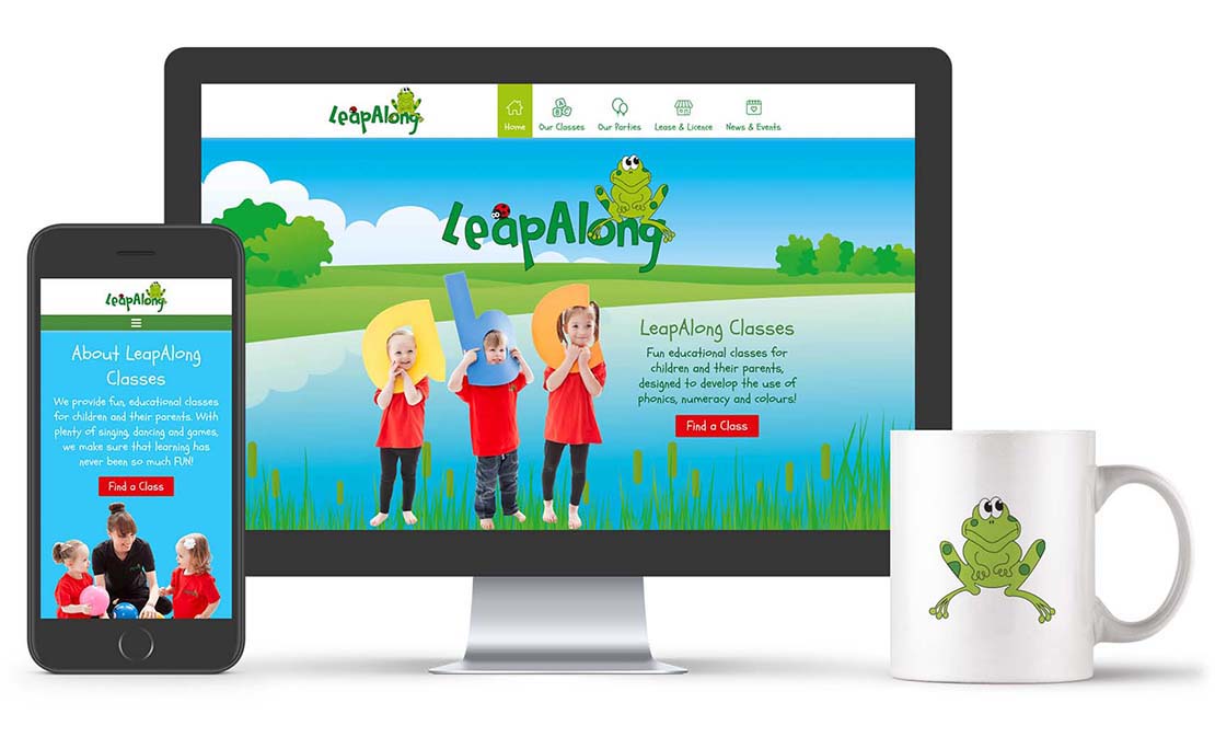 leapalong learning franchise wordpress website