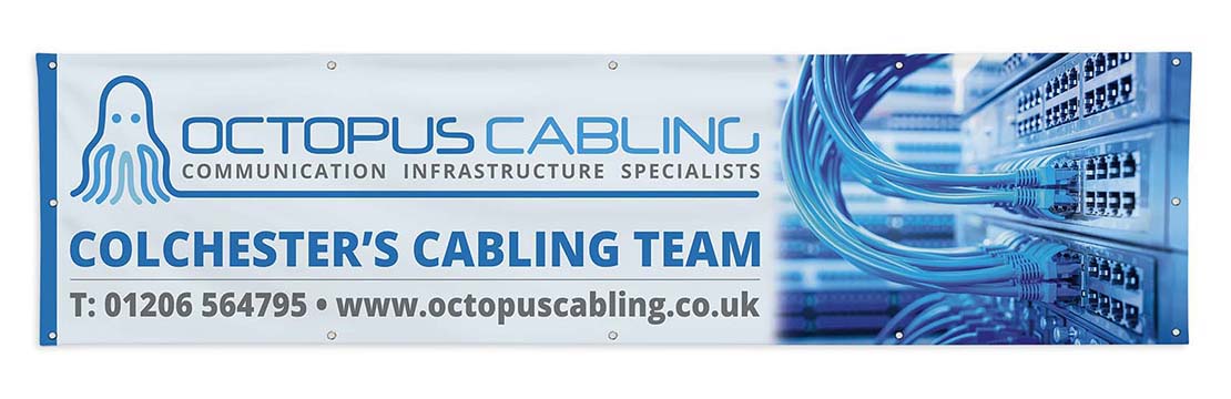 octopus cabling advertising banner