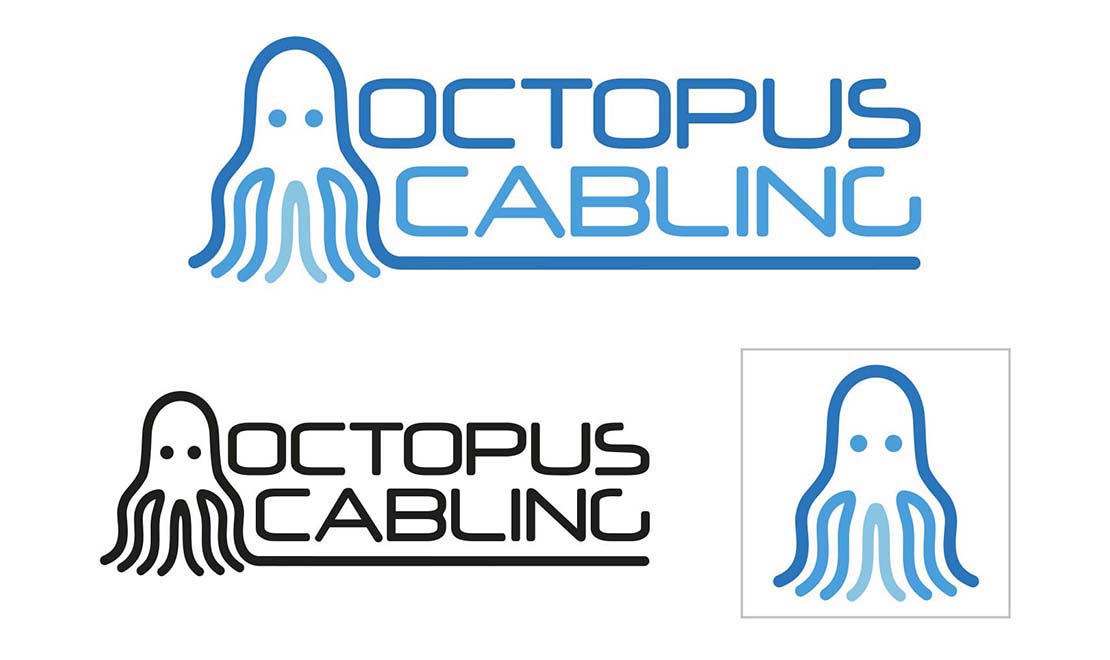 octopus cabling logo designs