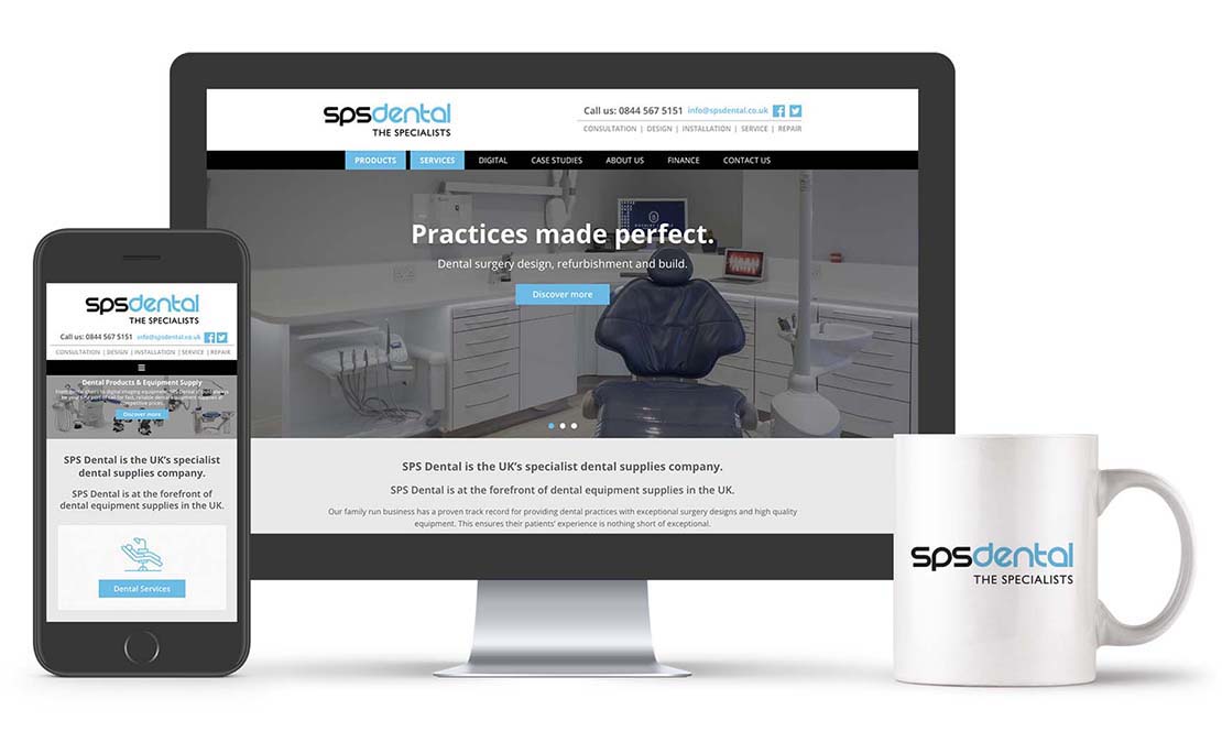 sps dental wordpress website design