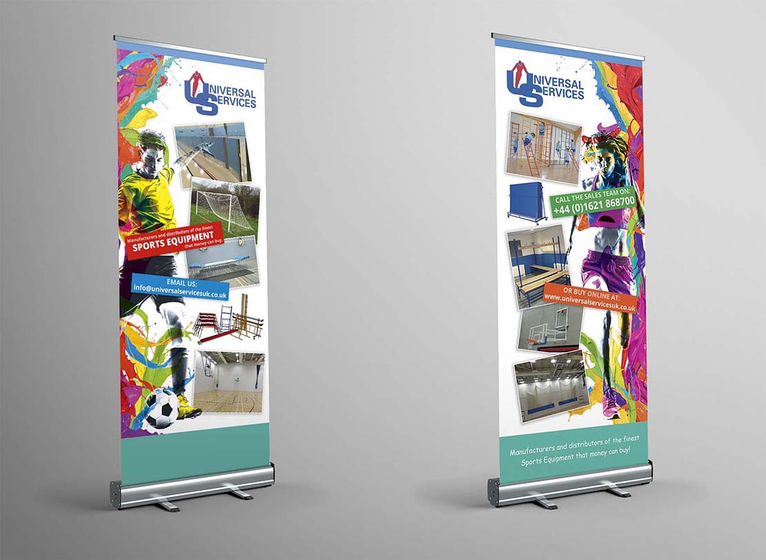 userv rollup exhibition banner designs