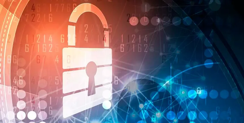 Digital graphic of a padlock