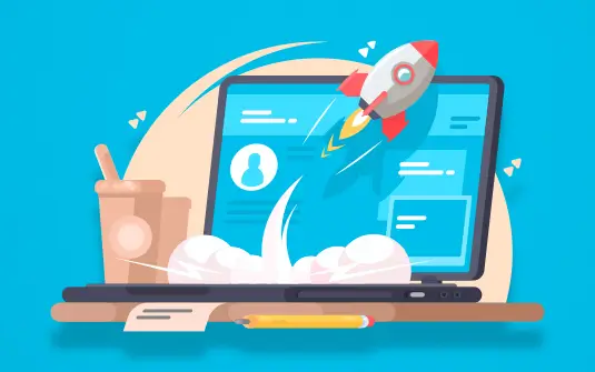 7 step guide web design banner graphic