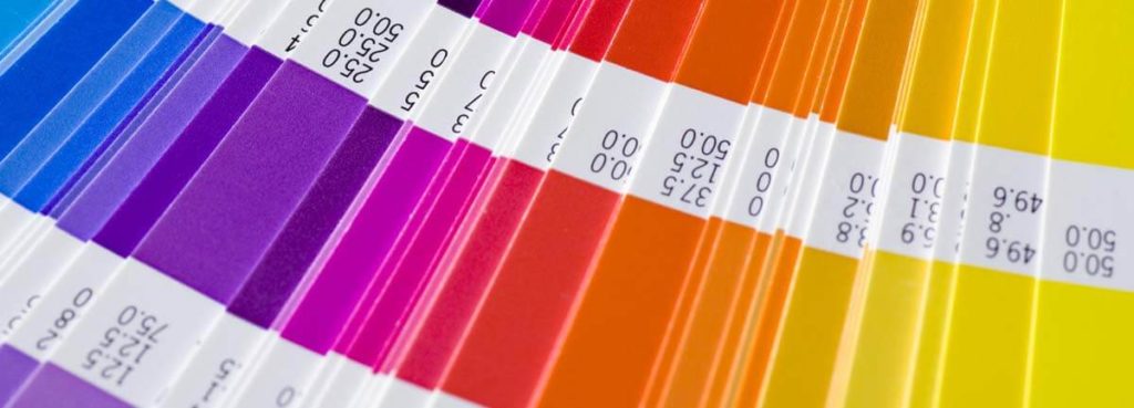colourful pantone swatch
