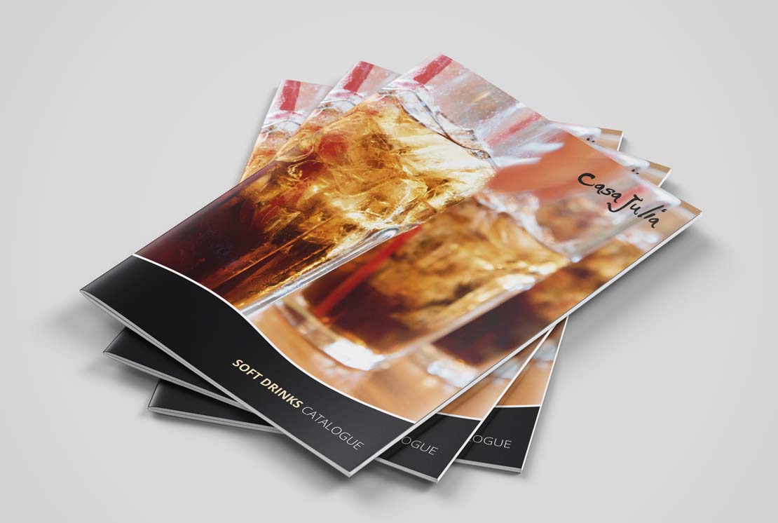 casa julia printed soft drinks catalogue