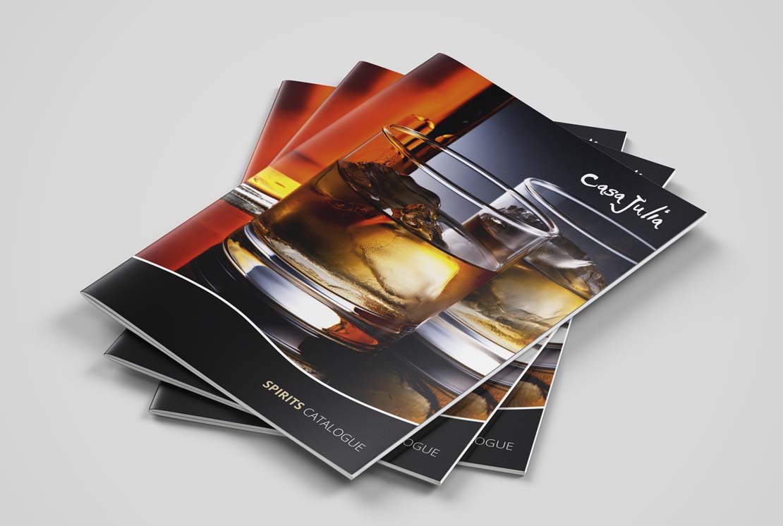 casa julia printed spirits catalogue