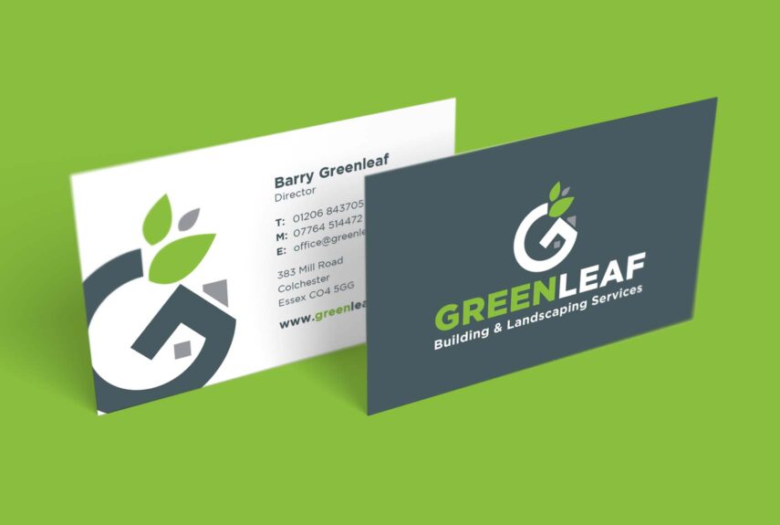 garden and builder business card design
