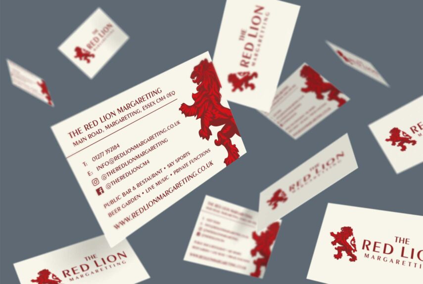 business card printing for a public house