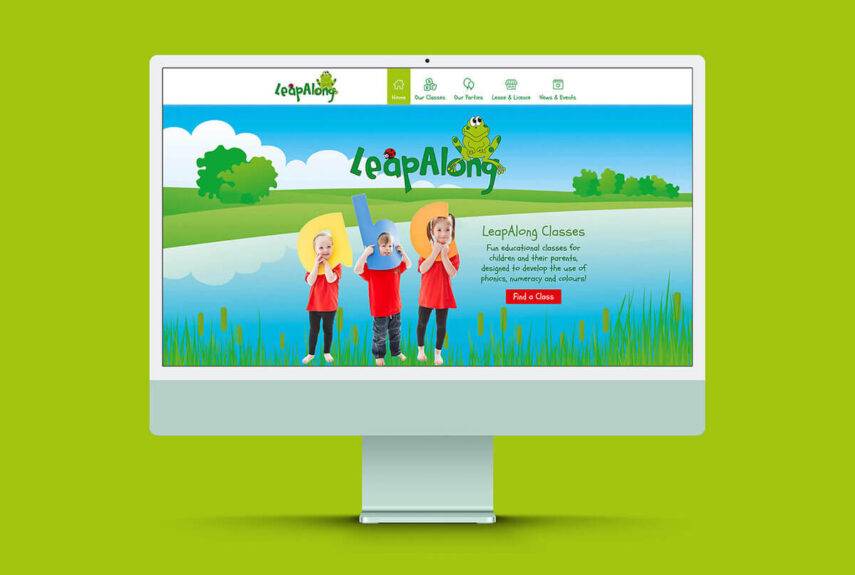 Children's education website for Leapalong in colchester.
